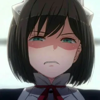 😡 Anime, Maid, Arrabbiato/a, Frustrato/a, Infastidito/a, Ragazza anime, Vestito da maid telegram sticker