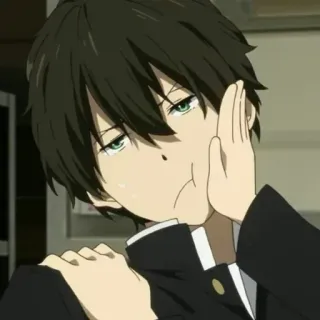 💞 Houtarou Oreki Hyouka Anime, Ragazzo, Hyouka, Houtarou Oreki, Personaggio, Uniforme scolastica telegram sticker