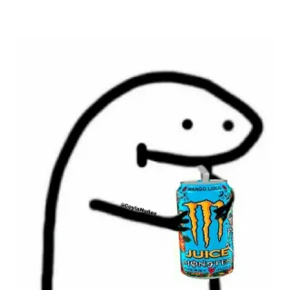 🍼 JUICE MONSTER MANGO LOCO stiker, monster energy, minuman, mango loco, jus telegram sticker