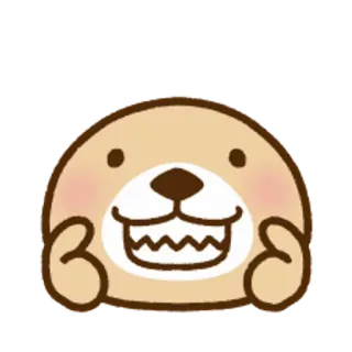 🐧 動物, 漫画, かわいい, 犬, 幸せ telegram sticker