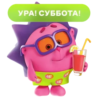 Смешарики на @subbota_tv telegram stickers