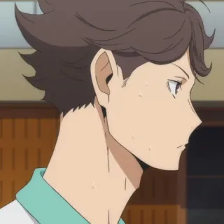 😑 Oikawa Tooru Haikyuu!! anime, haikyuu, oikawa, siatkówka, manga telegram sticker
