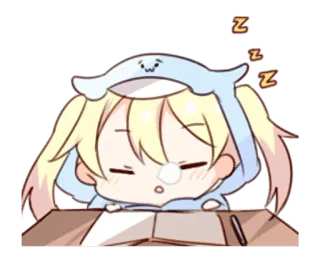 😴 眠い, アニメ, 漫画, 可愛い, 疲れた, 睡眠 telegram sticker