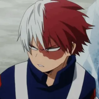 🥢 Shoto Todoroki My Hero Academia Anime, My Hero Academia, Shoto Todoroki, Postać, Manga, Bohater telegram sticker