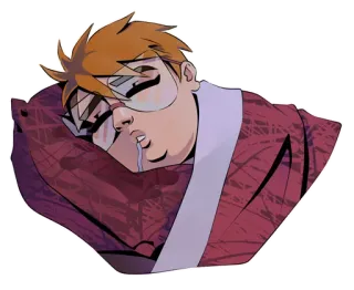 🛌 sommeil, dormir, oreiller, endormi, dessin animé, sieste whatsapp sticker