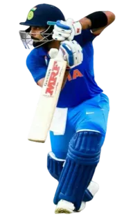 ❤️ cricket, sports, player, bat, athlete telegram sticker
