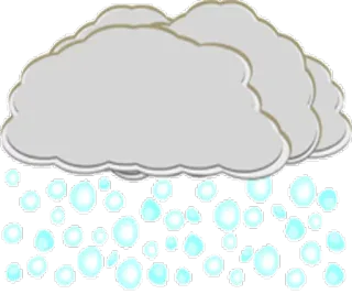 ❄ wetter, hagel, wolke, eis, sturm telegram sticker