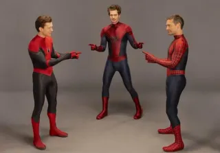 👈 Spider-Man Spider-Man, Meme, Montrer du doigt, Marvel, Super-héros, Univers parallèle telegram sticker