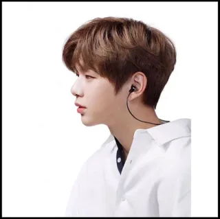 ✨ orang, pria, potret, profil, earphone, musik whatsapp sticker