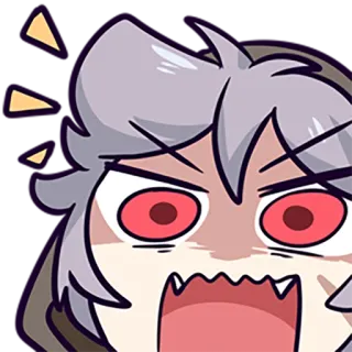 😤 อนิเมะ, โกรธ, ตกใจ, เสียใจ, การ์ตูน, ตัวละคร, มีม, ปฏิกิริยา telegram sticker