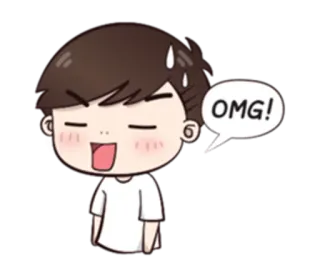 😅 OMG! meu deus, choque, surpresa, animado, expressão, desenho animado telegram sticker