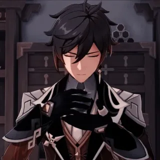 🍵 Zhongli Genshin Impact Anime, Gra wideo, Postać, Zhongli, Genshin Impact telegram sticker