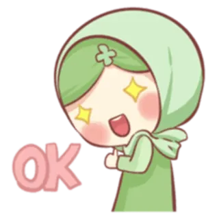 👍 OK ок, одобряю, согласен, милый, каваи, позитивный telegram sticker
