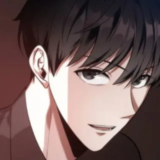 😏 Anime, Charakter, Mann, Porträt whatsapp sticker