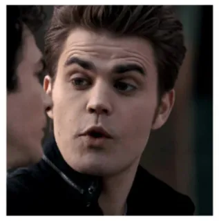 😯 Stefan Salvatore The Vampire Diaries 뱀파이어, TV 프로그램, 폴 웨슬리 telegram sticker