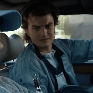 😐 Steve Harrington Stranger Things スティーブ, ハリントン, ストレンジャーシングス, キャラクター, テレビ whatsapp sticker