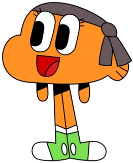 💪 Anais Watterson The Amazing World of Gumball dessin animé, personnage, Le Monde Incroyable de Gumball, Anais Watterson, lapin, animé telegram sticker