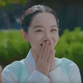 😍 woman, face, smiling, happy, korean, asian, portrait telegram sticker
