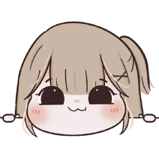 🥺 Anime, Chibi, Słodkie, Kawaii, Kreskówka, Postać, Dziewczyna telegram sticker