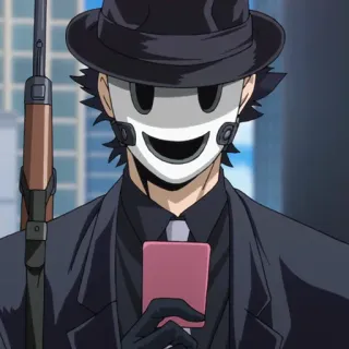 🎭 Anime, Scherpschutter, Masker, Geweer telegram sticker