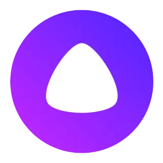 🔺 shape, triangle, purple, gradient, circle, abstract telegram sticker