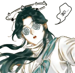 😵‍💫 ЖО... ตัวละคร, สีหน้า, คน, สติกเกอร์ telegram sticker
