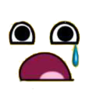 😢 crying, sad, emoji, emoticon, expression, face telegram sticker