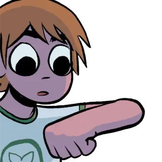 ⌚ Scott Pilgrim Scott Pilgrim vs. the World comic, cartoon, character, scott, pilgrim telegram sticker