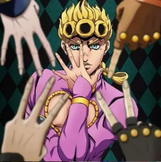 🤩 Giorno Giovanna JoJo's Bizarre Adventure Anime, Manga, Charakter, Giorno Giovanna, JoJo's Bizarre Adventure, Golden Experience telegram sticker
