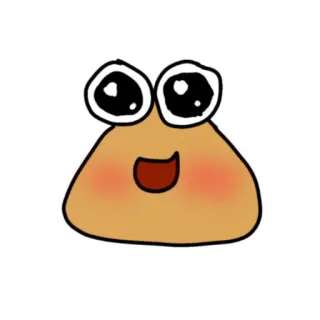😳 Pou, スマホゲーム, ペット, 漫画 telegram sticker