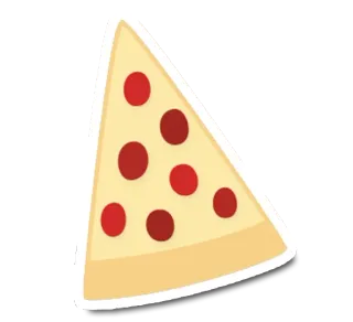 🍕 pizza, nourriture, tranche, pepperoni, italien, repas whatsapp sticker