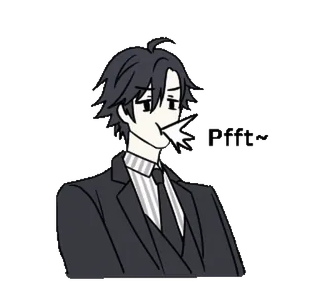 😂 Pffffff Dessin animé, Personnage, Costume, Anime whatsapp sticker
