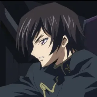 🥀 Lelouch Lamperouge Code Geass 애니메이션, 를르슈, 코드기아스, 캐릭터 telegram sticker