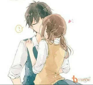 💗 Anime, Casal, Beijo, Romance, Amor telegram sticker