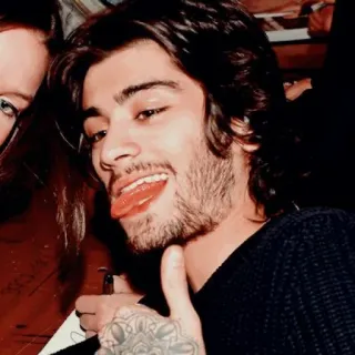 🔦 Zayn Malik Zayn Malik, zanger, beroemdheid, persoon, tong uitsteken telegram sticker
