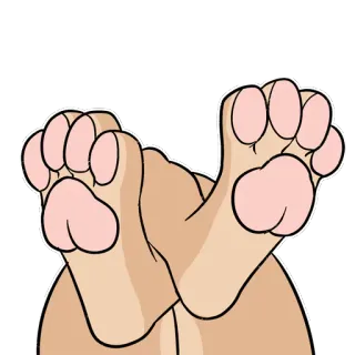 🐾 binatang, anjing, cakar, imut, jari kaki, kaki telegram sticker