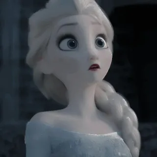 🌨 Elsa Frozen Disney, Elsa, La Reine des Neiges, Reine Elsa, Reine des Glaces, animé, dessin animé telegram sticker