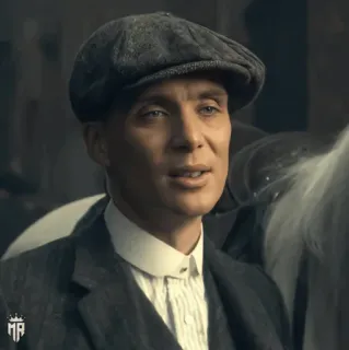 🚬 Thomas Shelby Peaky Blinders 浴血黑帮, 托马斯·谢尔比, 基利安·墨菲, 犯罪剧, BBC, 时代剧, 伯明翰, 英国, 黑帮 whatsapp sticker