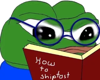 📖 Pepe the Frog How to shiptost Pepe, Frog, Meme, Internet Meme, Reading, Glasses, Book whatsapp sticker