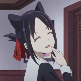 ⛓ Kaguya Shinomiya Kaguya-sama: Love Is War Anime, Kocie uszy, Słodkie, Kaguya-sama, Kaguya Shinomiya whatsapp sticker