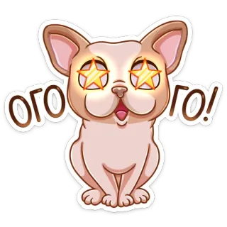 😍 ОГО ГО! gato, adesivo, russo, uau, estrelas, engraçado, surpreso telegram sticker