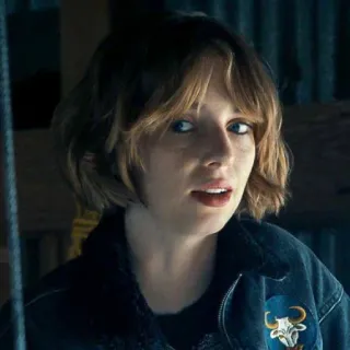 😐 Robin Buckley Stranger Things Robin Buckley, Stranger Things, Anos 80, Personagem, Televisão, Netflix telegram sticker