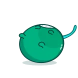 Green Cherry telegram stickers