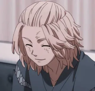 😁 Mikey Tokyo Revengers Anime, Manga, Personaggio, Sorridendo, Capelli biondi telegram sticker