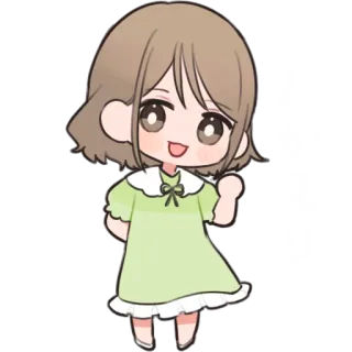 ✋ おかえり Аниме, Привет, Каваи, Милый, Мультфильм telegram sticker