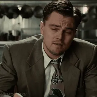 🤨 Leonardo DiCaprio aktor, mężczyzna, mem, śmieszne, zdezorientowany, celebryta telegram sticker