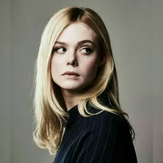 🙄 Elle Fanning retrato, actriz, rubia, celebridad, mujer telegram sticker