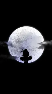 😎 Itachi Uchiha Naruto anime, manga, ninja, uchiha, moon, itachi, naruto telegram sticker