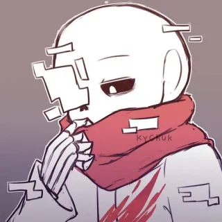 ❤️ Sans Undertale, キャラクター, モンスター, ホラー telegram sticker