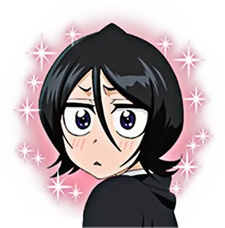 😳 Rukia Kuchiki Bleach Anime, Manga, Süß, Charakter, Mädchen telegram sticker